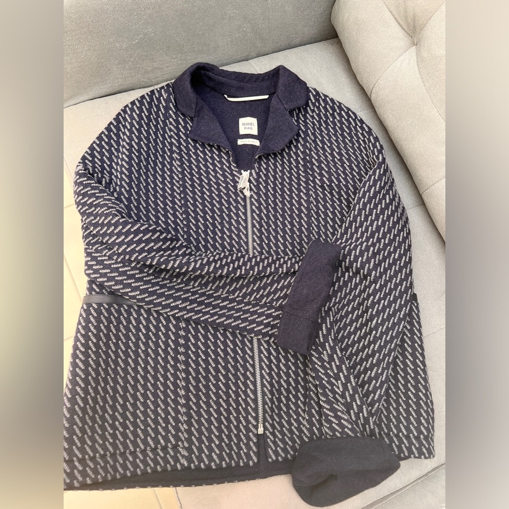 NWT Authentic Hermes Wool  H Knit Blazer size 36